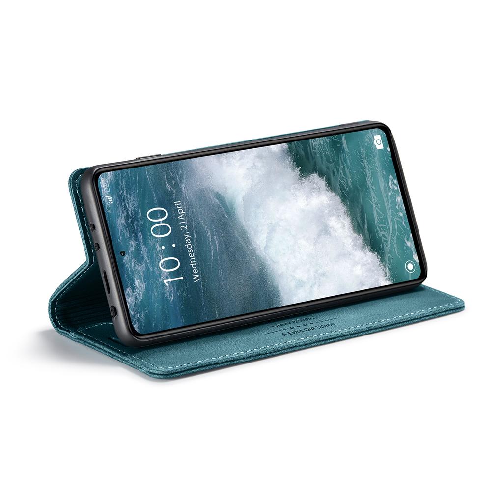 For Xiaomi Redmi Note 12 Pro+ 5G Wallet Case AUTSPACE A01 Leather Stand Cover with RFID Blocking Card Holder