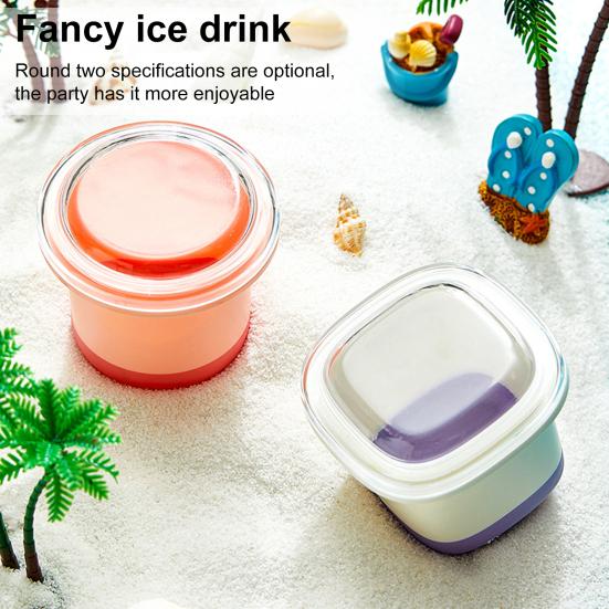 

Yousheng Ice Cube Cube Tray Силиконовый льдогенератор с крышкой для еды, соков, напитков, без BPA, легкосъемные детские блоки, контейнеры для хранения в морозильной камере Square белый