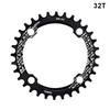 RIDERACE Fahrradkurbel-Kettenblatt 104BCD, runde Form, schmal, breit, 32T/34T/36T/38T, Mountainbike-Kurbelgarnitur, Kettenblatt, Einzelplatte