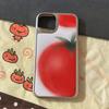 Ins Cute Fruit Strawberry Tomato Phone Case for iPhone 17 16e 16 15 14 13 12 11 Air Pro Max X XR XSMAX 8 7 Plus Clear Back Cover