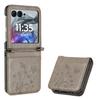 For Motorola Razr 60/50 5G Leather Case Butterfly Flower Imprinted Phone Cover with Strap