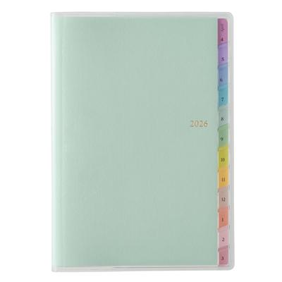 Nolty Pagem April Monday 9992 Planner, 2026, Start, B6, Weekly, Vertical, Start, Mint,