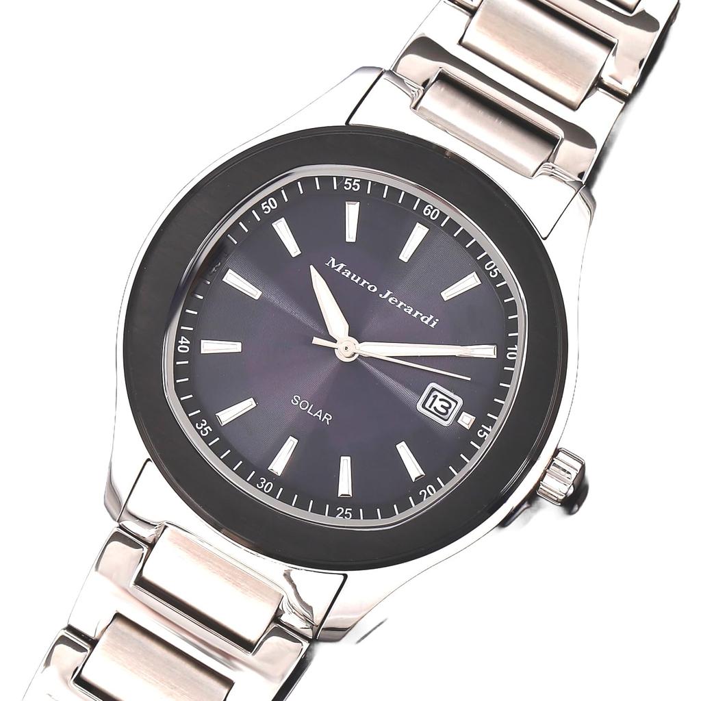 Mauro Geraldi Solar All Stainless 3 ATM Water Men's Watch, Steel, Resistant, MJ053-1