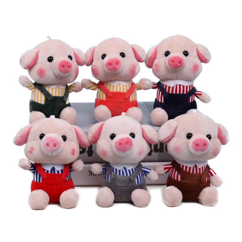 1pc 12cm Cute Fragrance Pig Plush Toys Soft Stuffed Animals Mini Piggy Bag Pendant Plush Dolls Key Chain For Children Girls Gift