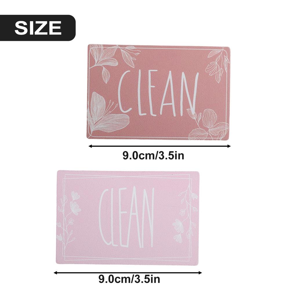 Kitchen Organization Dishwasher Magnet Child Friendly Decorative Magnet Minimalist Design Clean Dirty Sign Magnets