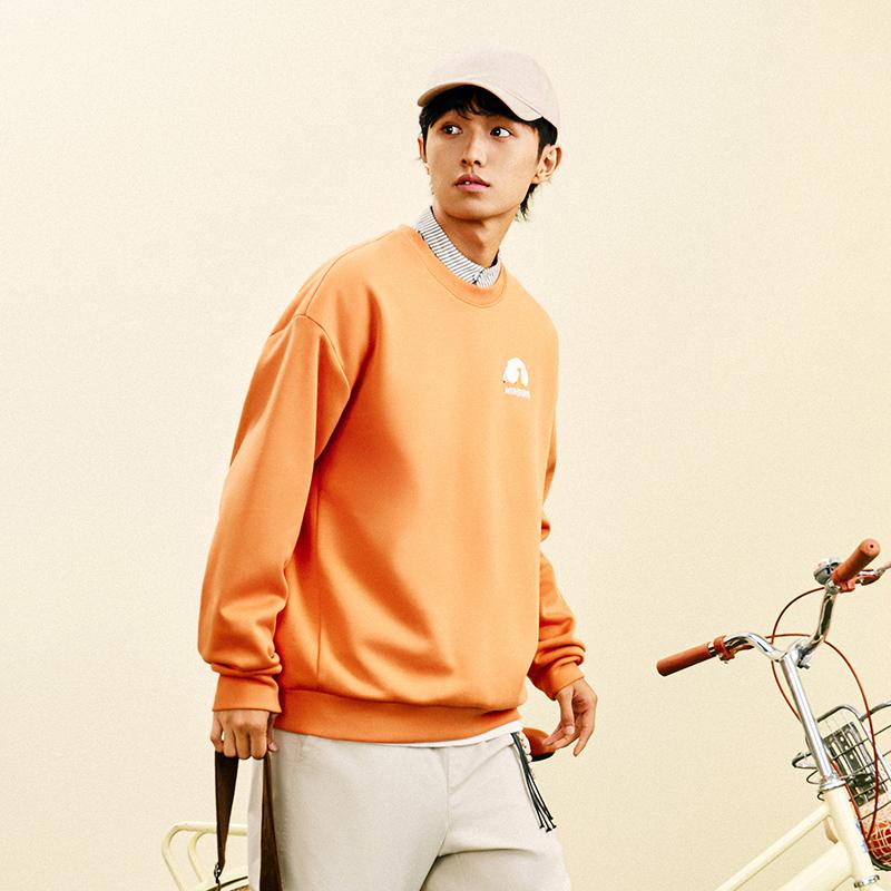 Anta Fox Bo Modna Wszechstronna Campusowa Dojazdy Codzienna Moda Okrągły Dekolt Polar Ciepła Klasyczna Retro Wygodna Bluza Bluza Unisex 972618702-3