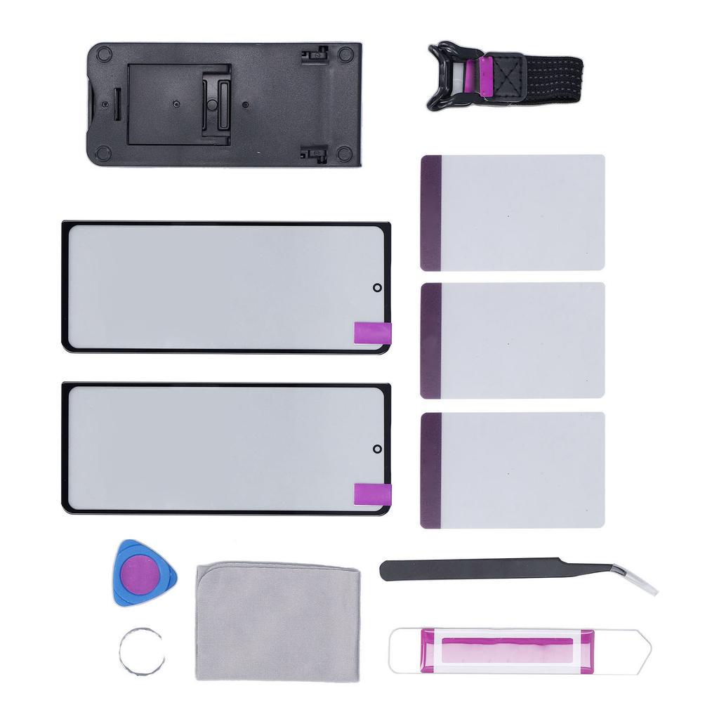 2 STÜCKE Bildschirmersatz für Galaxy Z Fold 4 5G F936 Telefon Front-Außenlinse Glasbildschirm mit OCA