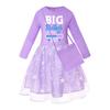 Girls Star Rainbow Lace Dress 5942