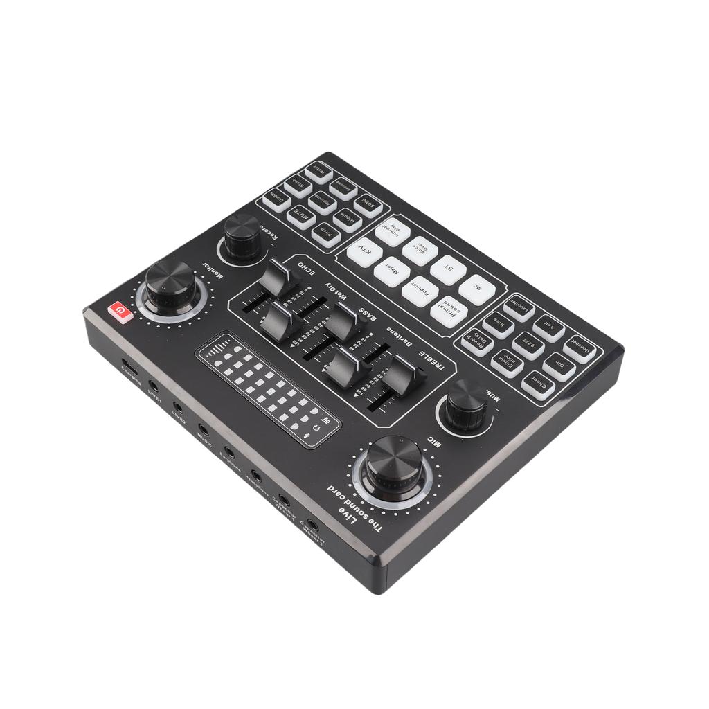 Multifunctional Live V9 Sound Card and BM800 Suspension Microphone Kit Broadcasting Recording Condenser Microphone Set