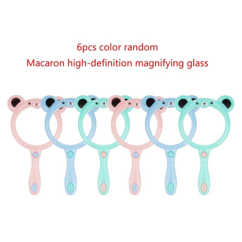 Set aus 6 niedlichen Lupen 60mm Linse Praktische Trage Lupe Bunte Lupe Leichte Lupe Geschenk