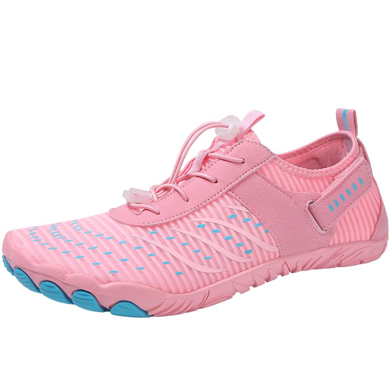 

Мужская пляжная быстросохнущая обувь для воды. Женская обувь для воды. Нескользящая обувь для водного спорта. Обувь для воды. Мужская обувь босиком. Пять пальцев. Обувь для плавания в воде. Дышащая обувь. EU:35 розовый