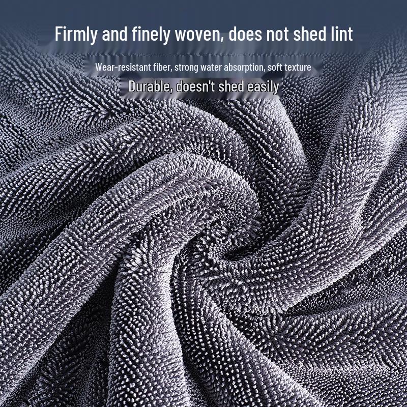 Double-Sided Microfiber Car Drying Towel - Thick & Absorbent