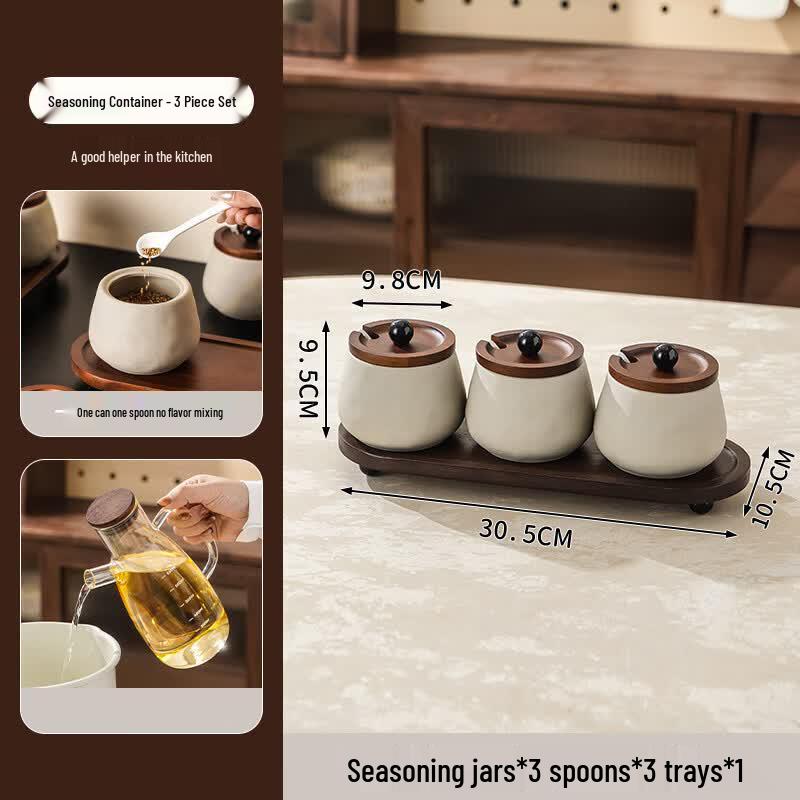 Andytai Ceramic Seasoning Jar Set