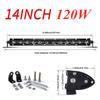 LED Ultra-thin Single-row Strip Light 6D Lens Off-road Front Bar Middle Net Auxiliary Lighting, Car Modification Spotlight