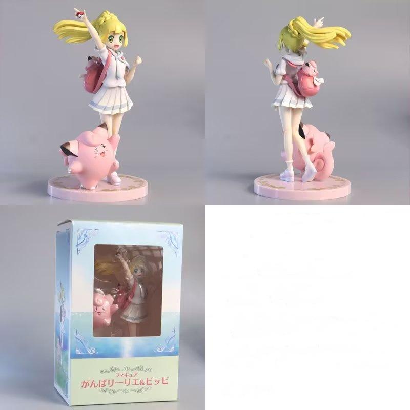 

Pokemon Lillie Clefairy Figure Аніме Girl Action Figurine Kawaii Model Collection Pvc Statue Doll Children Toys Gifts original box