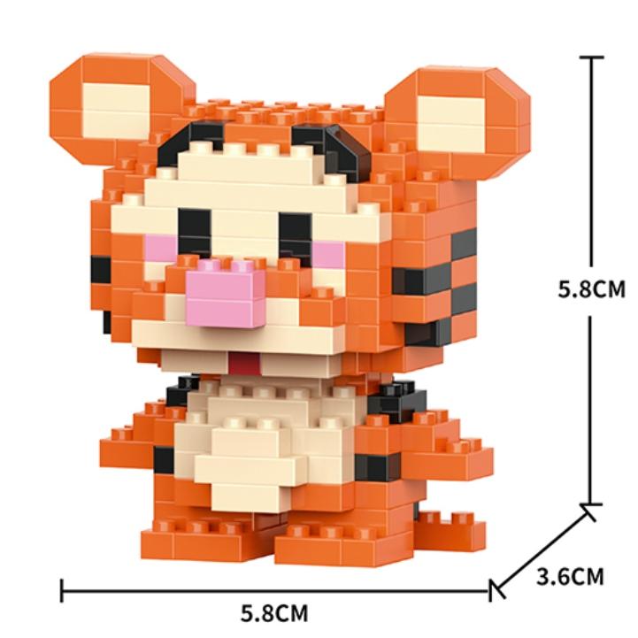 Disney Anime Prinzessin Bausteine Stitch Mickey Mouse Mini Action Spielfiguren Blöcke Spielzeug Ziegel Zusammenbauen Spielzeug Kinder Geschenke