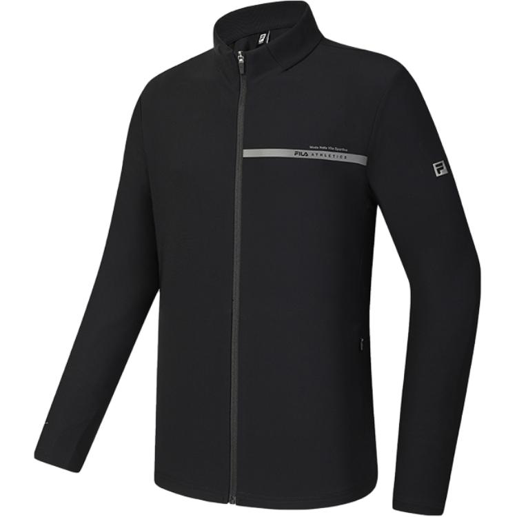New FILA Fitness Jacket Men's Pitch Black A11M511501F-BK