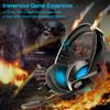 Gaming Headset Surround Sound Controllable Volume Game Headphone with Noise Canceling Microphone