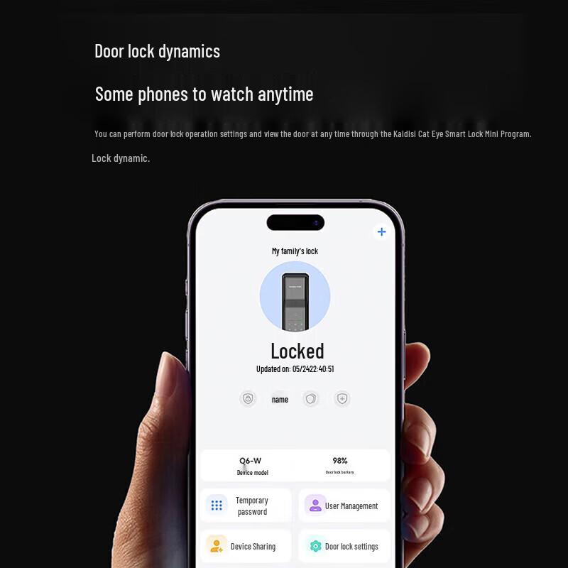 KAADAS Q6W Fully Automatic Smart Door Lock