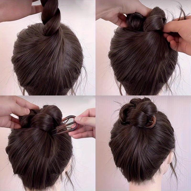 Female Geometric Hair Clip Headpiece, Practical U-shaped Hair Stick and Fork Hairstyle Tool, Fashionable Hair Accessory, Daily Styling Artifact.