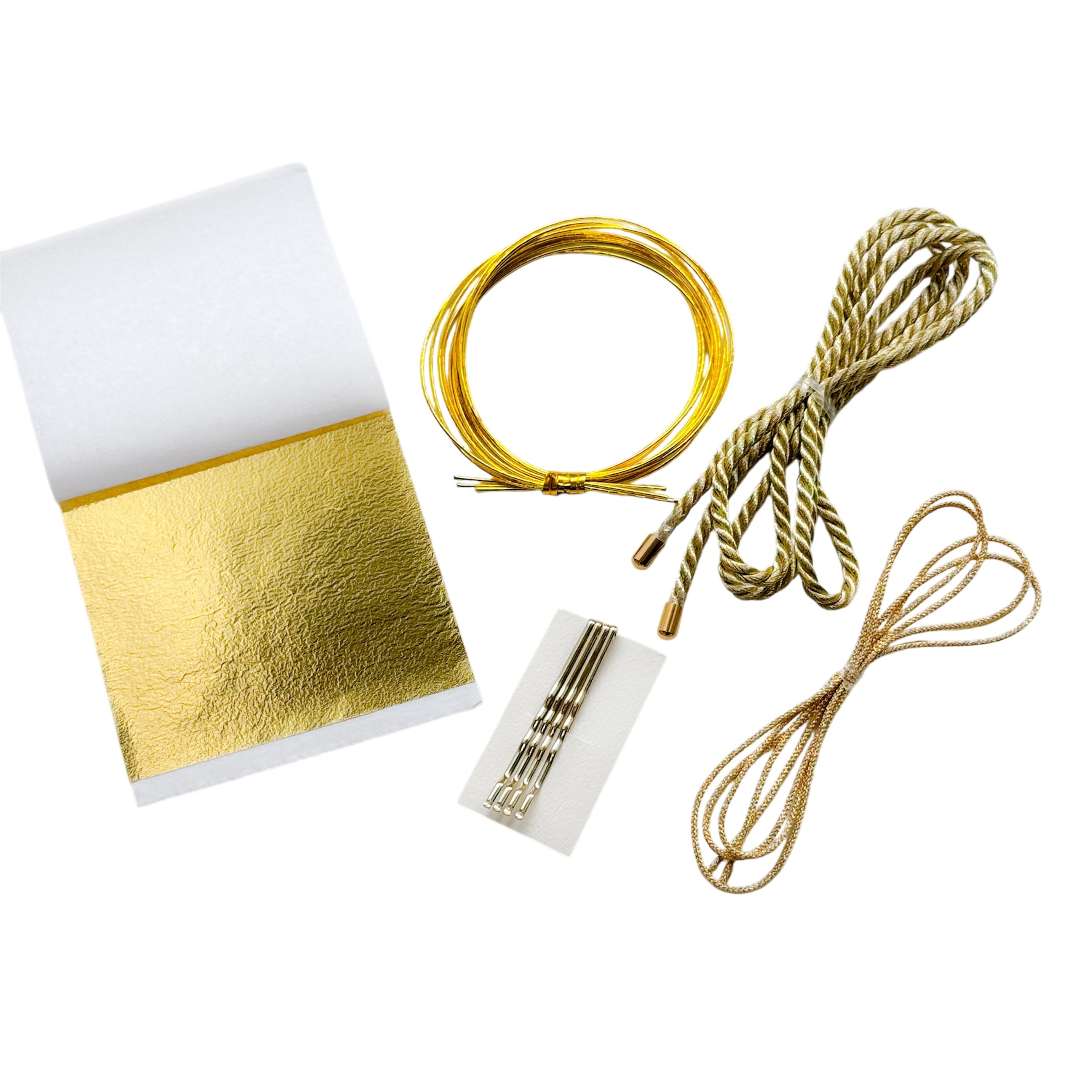 

Hani. Japanese-style hair ornament, gold, braided cord, gold leaf, mizuhiki, gold pin, for coming-of-age ceremony, graduation ceremony, wedding,