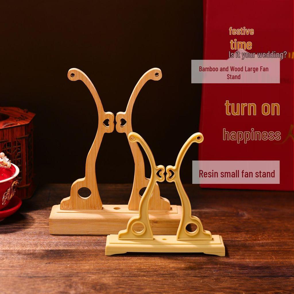 Elegant Double-Sided Bridal Wedding Fan Kit - Two-Color Xiuhe Design