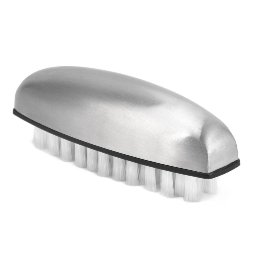 Fruit Vegetable Cleaning Brush 304 Stainless Steel Nylon Wool Multifunction Finger Nail Brush for Kitchen