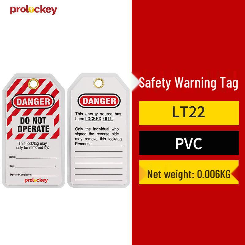 

LOKO Промышленная ПВХ Бирка безопасности блокировки