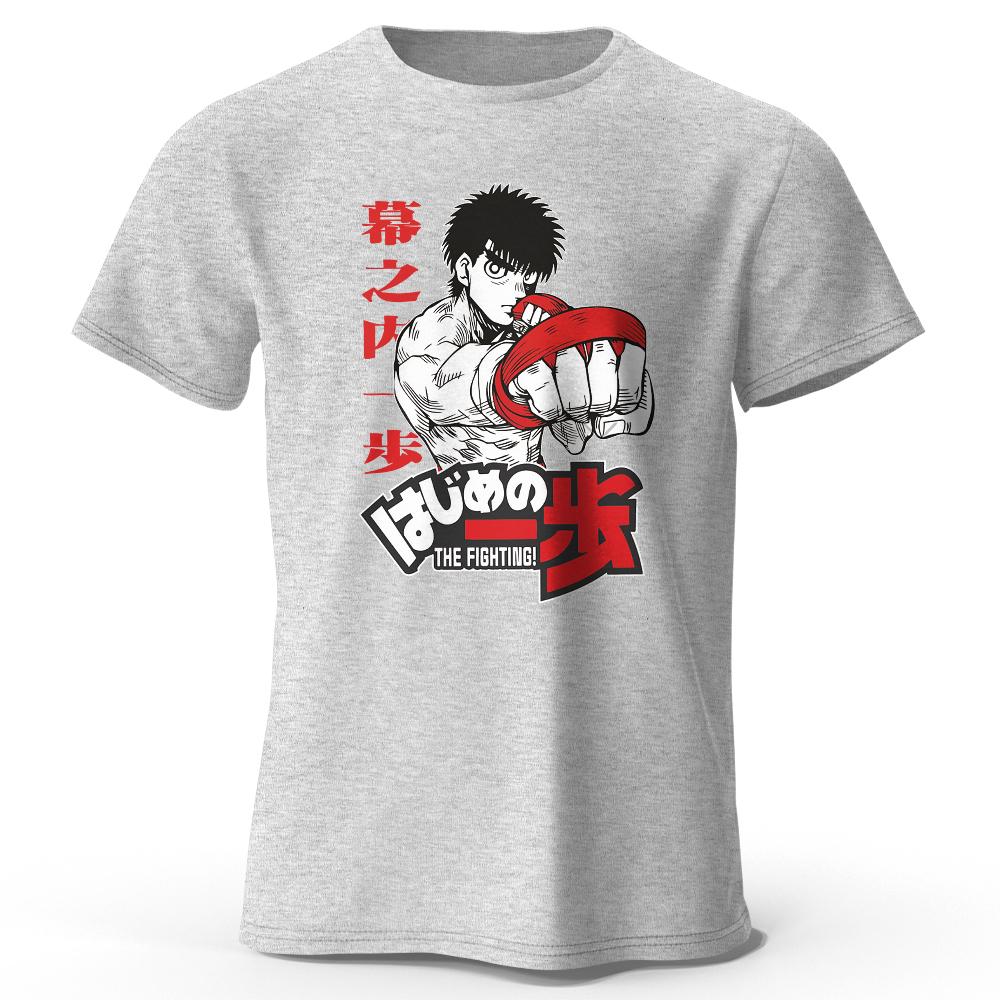 Men's New Summer T Shirt Japanese Cartoon Boxing Gym Print Anime Graphic Tees for Men Women Tops