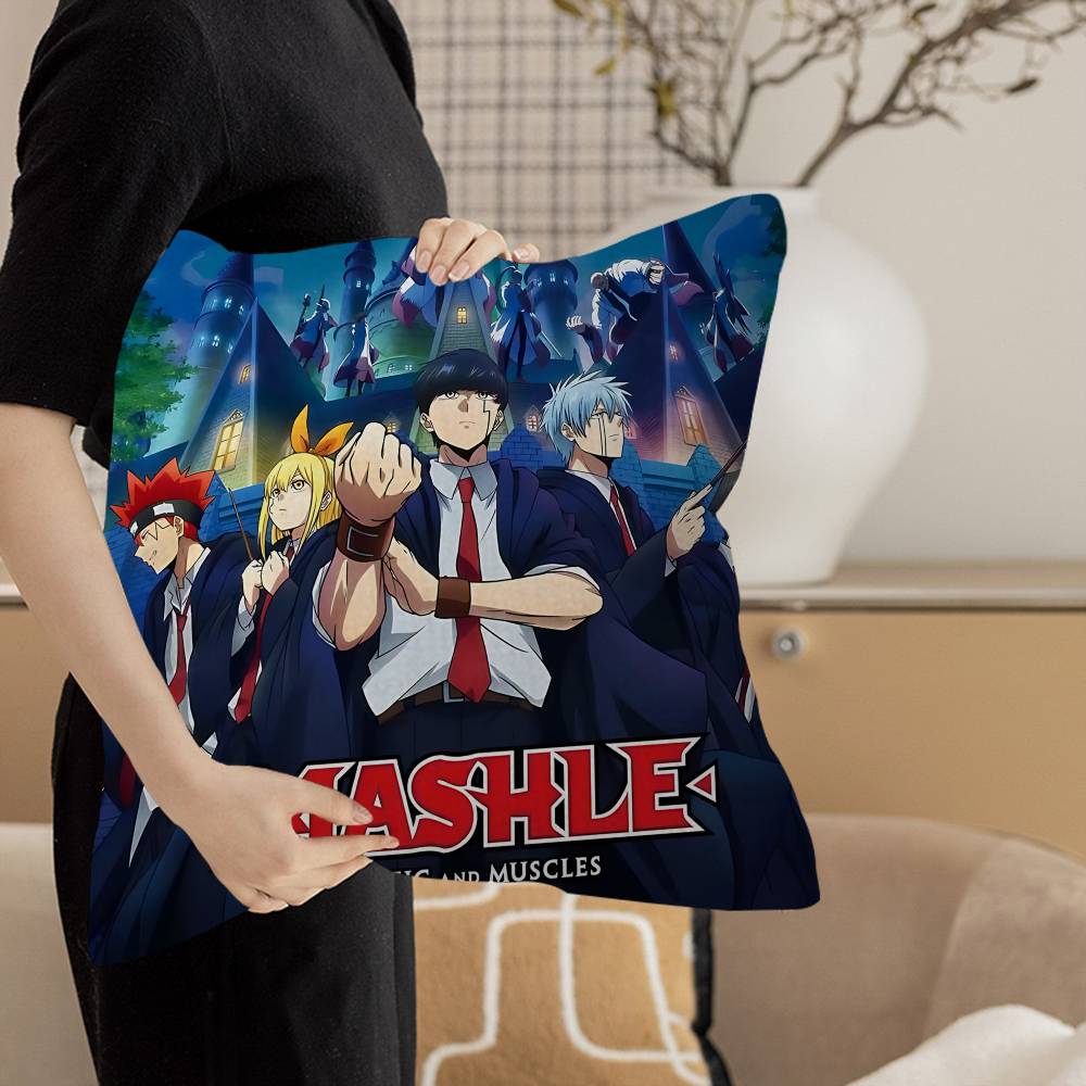 Japanese Anime MASHLE MAGIC AND MUSCLES Cushion Cover Polyester Sofa Cushions Decorative Throw Pillows Home Decoration