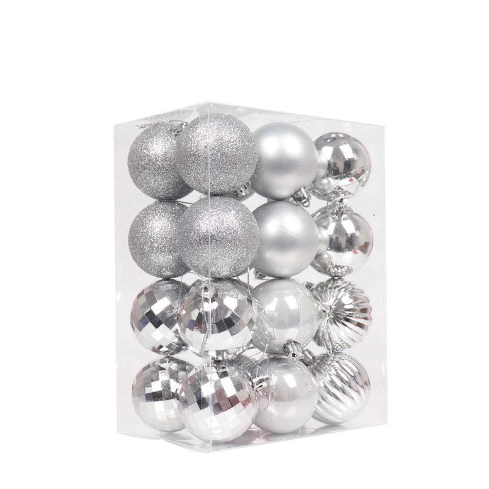 24PCS 11 Colors Christmas Ball Set Plastic Xmas Baubles High-quality Christmas Tree Balls  Home