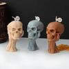 Halloween Skull Candle Silicone Mold Table Ornament Mould DIY Plasters Mold