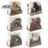 Practical Housewarming Gifts for New Home Rustic Wooden Napkin Holder Octopus/Bird/Goose/Turtle/Black Bear/Elephant Pattern Compact Tissue