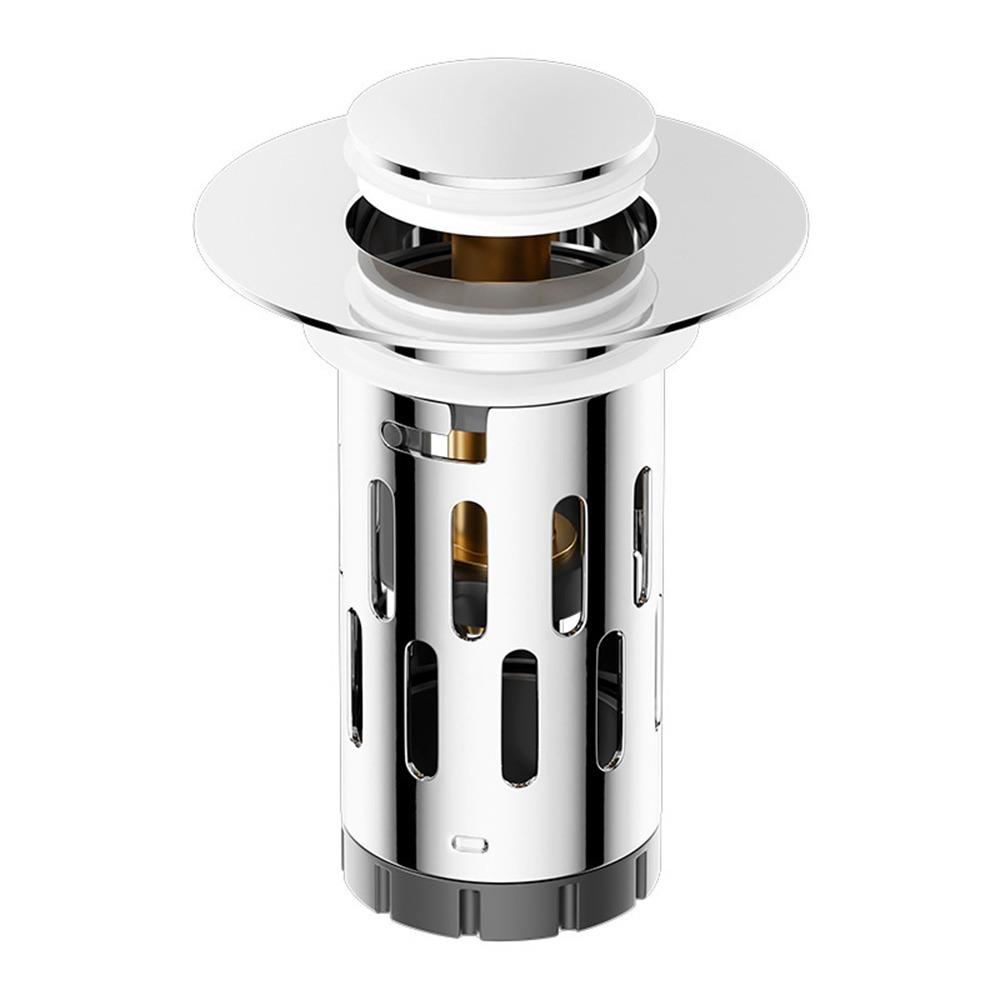 New Stainless Steel Washbasin Leak Proof Plug Odor Proof Durable Floor Drain Filter Pop-Up Bounce Core Universal Accessor