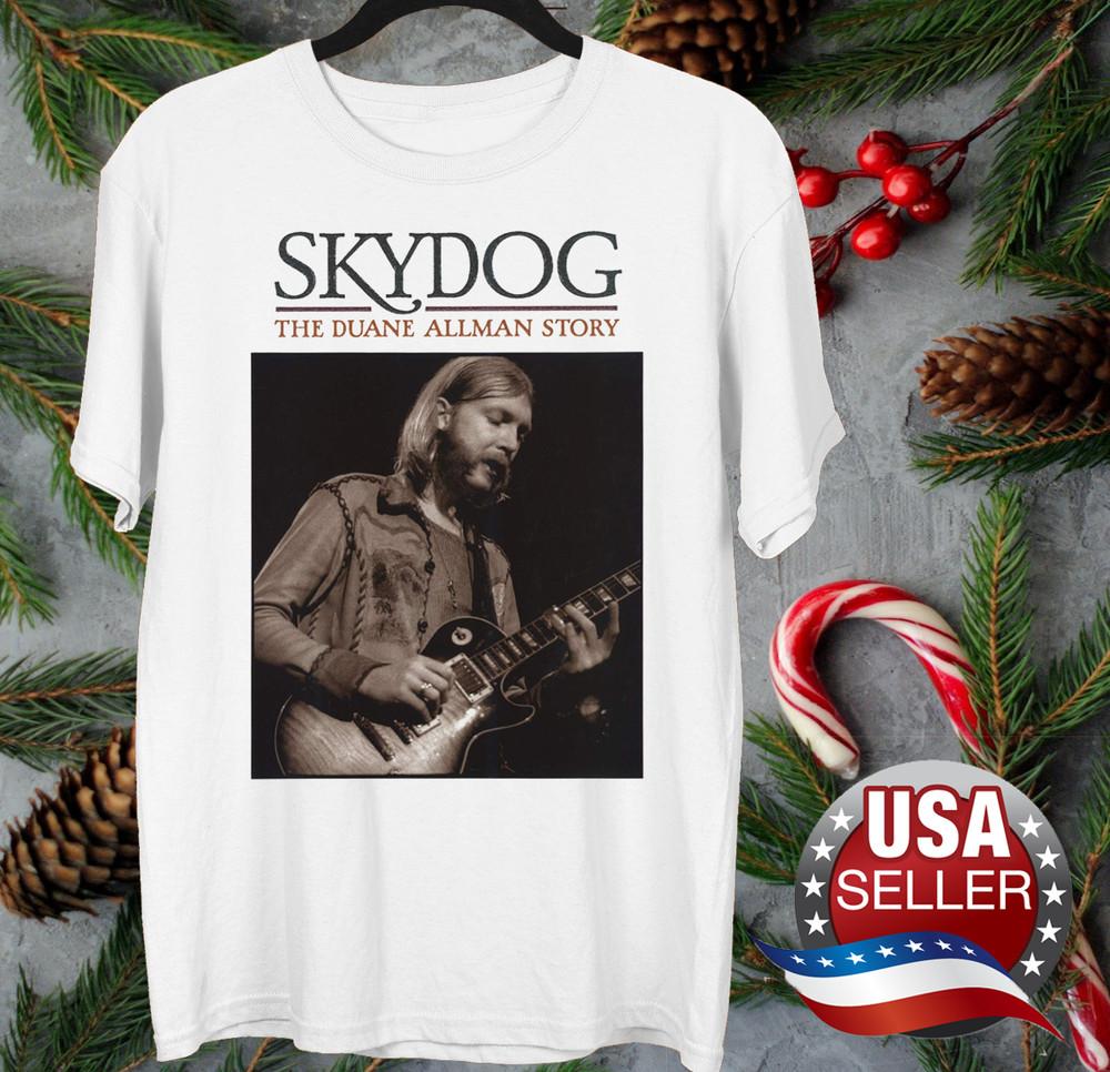 Duane Allman of The Allman Brothers concert T-shirt White Unisex Unisex T-Shirt L
