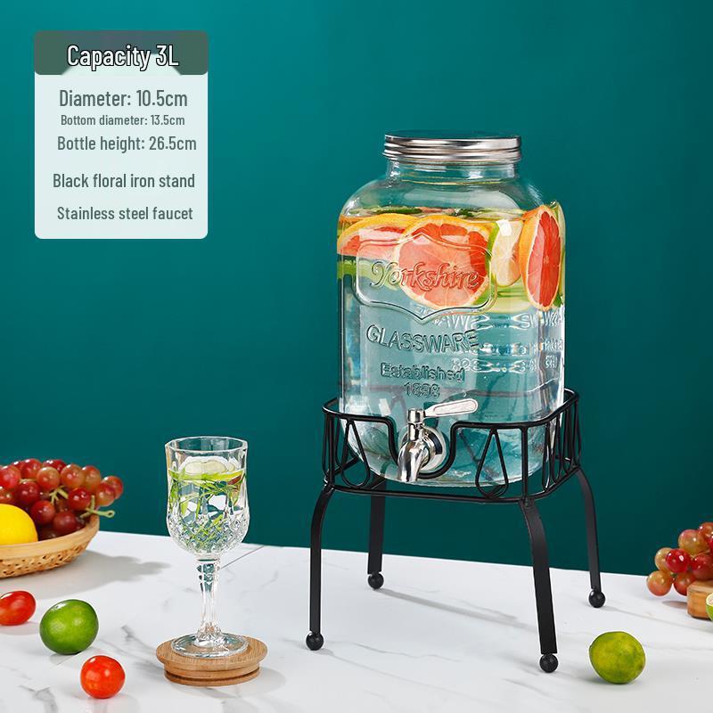 Cola Beverage Bucket with Faucet - Ideal for Lemon Juice, Fruit Tea, Cocktails, and Cold Water