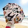 Mickey Mouse Friends 8 Ribs 3Fold Black Glue Uv Protection Umbrella Sun Protection Rainproof Compact Folding Umbrella For Travel Daily Use C92395