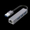 USB 3.0 Hub with Gigabit RJ45 Ethernet and 100Mbps Network Card