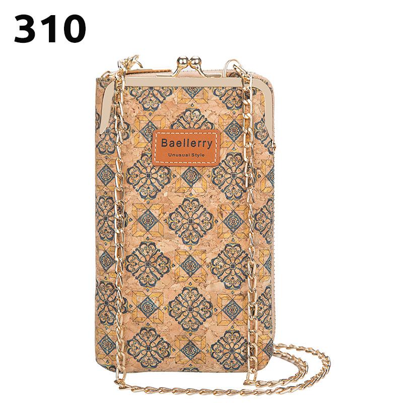 Женский кошелек новая корейская версия большой вместимости сумка-мессенджер модная с текстурой дерева многокарточная сумка для телефона 1990₽