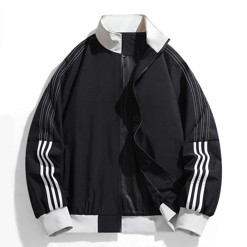 

Тонкая куртка с воротником-стойкой для отдыха на природе, мужская однослойная куртка с длинными рукавами для пары, спортивная куртка, женская куртка, ветровка XL чёрный