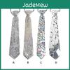 Geometric Crystal Tie With Metal Finish For Adults Casual Fashion Accessory