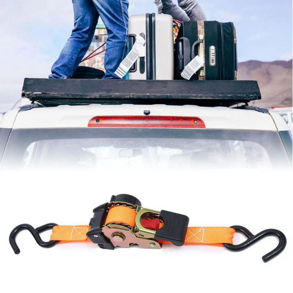 Strong Automatic Lashing Belt Thickening Auto Retract Ratchet Tie Down Straps  Luggage Securing