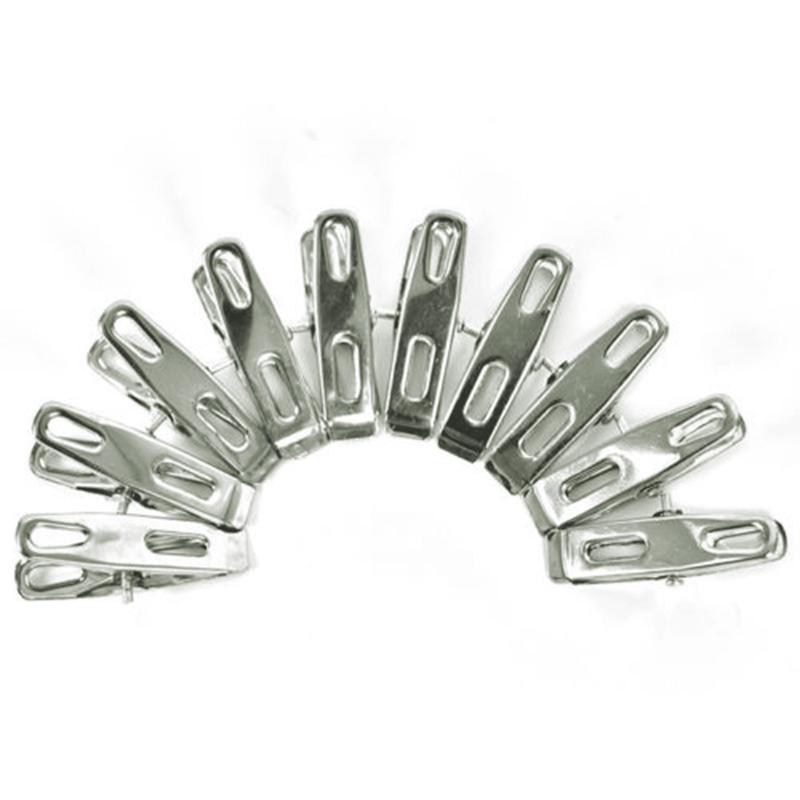 40*/Set Stainless Steel Clothes Peg Rust Unbreakable Windproof Pins