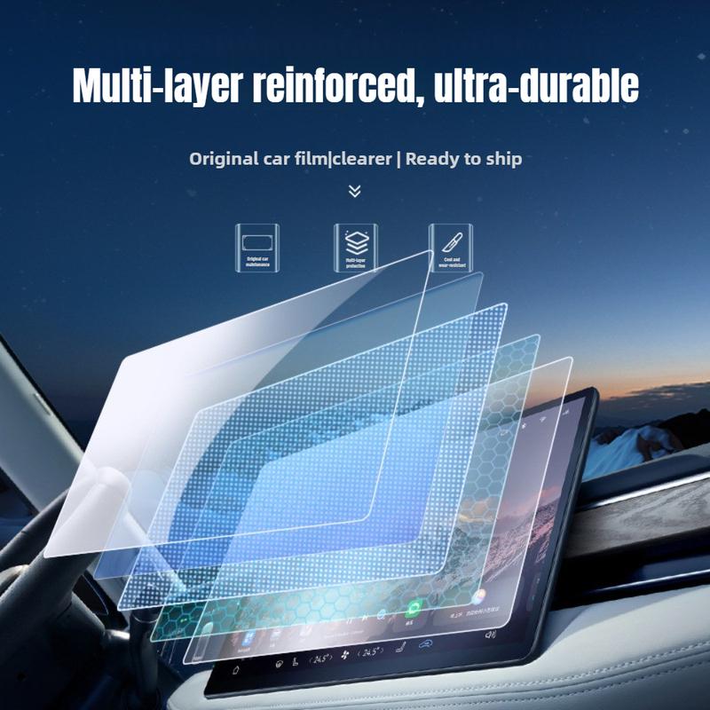 New for Leapmotor T03 2024 2026 Matte Tempered Glass Screen Protector Anti Glare Anti Fingerprint Car Dashboard Accessories