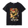 ONE PIECE T-shirt Aslo Luffy Sauron Short Sleeve Male Anime Cartoon Ins Loose Japanese Printed T-Shirt Y2K