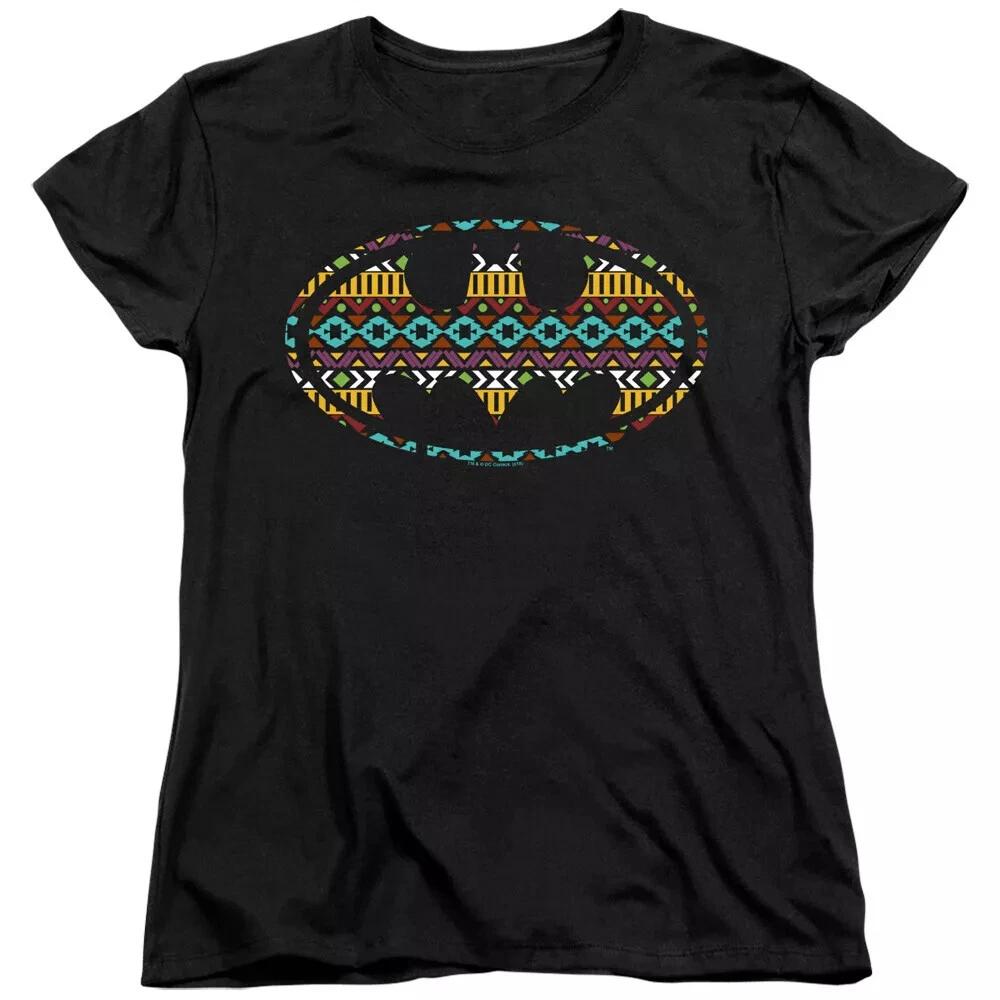 Batman  Aztec Fill Bat Logo  Women s T-Shirt S