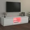 Vidaxl TV Cabinet with LED Lighting, White, 140 X 40 X 35.5 Cm