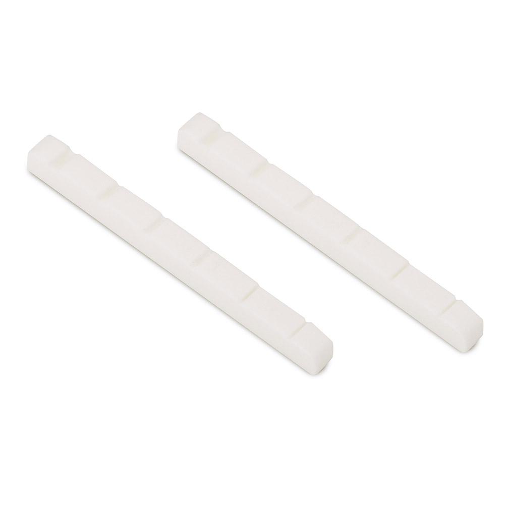 2Pcs Durable Slotted String Nuts 42mm Replacement Part for 6 Strings Electric Guitar