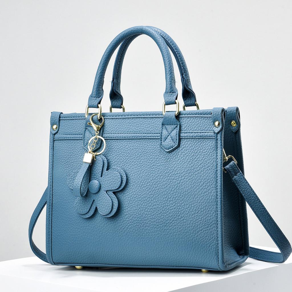 Pu Large Capacity Handbag For Women With Zipper Closure For Daily Use