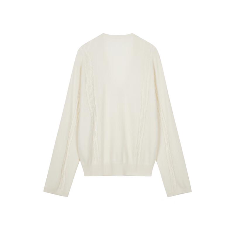 Less Women's Lambswool Cashmere Blend V-Neck Pullover Sweater